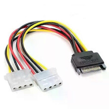 (1pc, B) 15-Pin Sata Male To Molex Ide 4-Pin Female Adapter Extension Power Cord For Computer Optical Drive Connection Power Cord