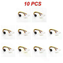 (10pcs, F) 15-Pin Sata Male To Molex Ide 4-Pin Female Adapter Extension Power Cord For Computer Optical Drive Connection Power Cord