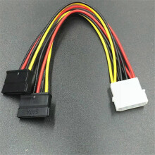 (1pc, D) 15-Pin Sata Male To Molex Ide 4-Pin Female Adapter Extension Power Cord For Computer Optical Drive Connection Power Cord