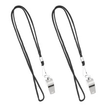 2Stk Lanyard Pfeife Kinder Spielzeug Set Aus Edelstahl