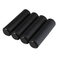 1Set Fietsstuurhoezen Zwart Silicone Antislip Duurzaam Lichtgewicht