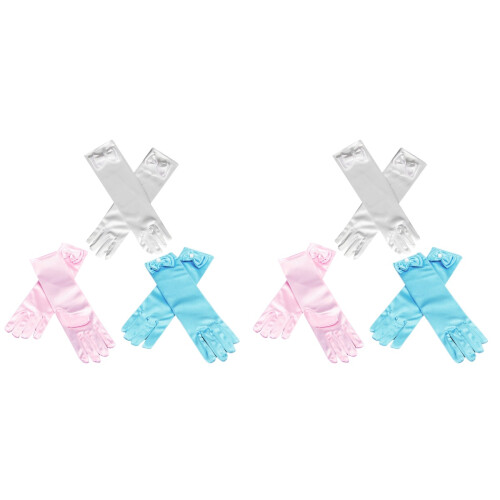 2 Sets Lange Stulpen Für Tüll Kostüm Satin 1