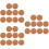 30 Pcs Round Cork Coasters Waterproof Heat Insulation 7