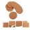 30 Pcs Round Cork Coasters Waterproof Heat Insulation 10
