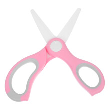 Ciseaux Bébé Multi-Usages Céramique Rose Portable