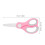 Ciseaux Bébé Multi-Usages Céramique Rose Portable 3