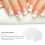 4 Manicure Franse Stickers Halve Wit 7