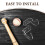 2Paires Support Mural Transparent Pour Bâtons De Baseball 8