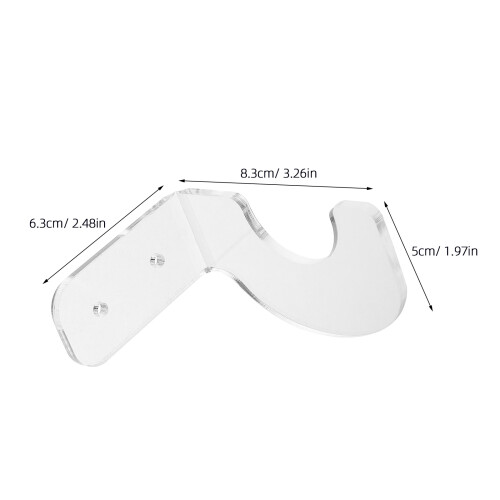 2Paires Support Mural Transparent Pour Bâtons De Baseball 1