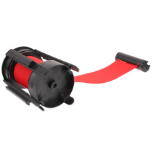 Retractabele Gordijnbarrière Rood Plastic Stof 1 Pack