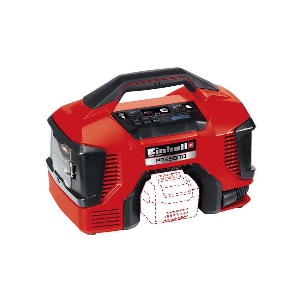 Einhell Cordless Air Compressor 11 Bar 18V Power X-Change Pressito Body Only
