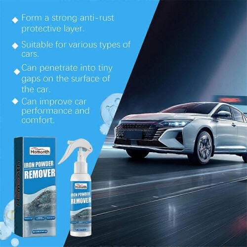 (3pcs) Car Rust Removal Spray, Car Iron Remover Spray, Iron Powder Remover 2