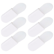 6 St Silicone Maskborstel Gel Crèmelepel Wit