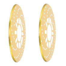 Mlins 2 Stks Rekmassade Decoratief Stuk 25,00X25,00X0,50 Cm Goud
