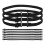 Necktie Lengteversteller Polyester Zwart 10 Set 1