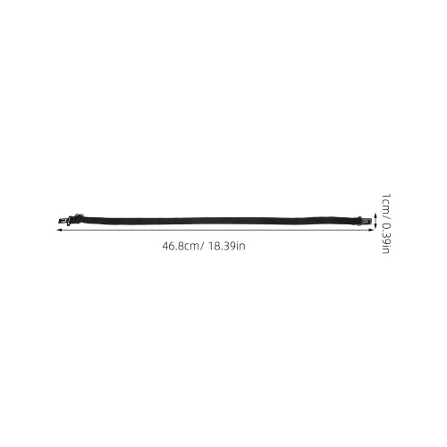 Necktie Lengteversteller Polyester Zwart 10 Set 1