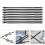 Necktie Lengteversteller Polyester Zwart 10 Set 10