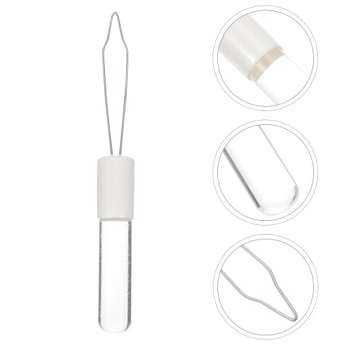 Button Puller Voor Ouderen Wit Handvat Staal 2