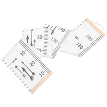 Kids Hoogtemeting Muurhanger Liniaal Wit Hout 1 Set