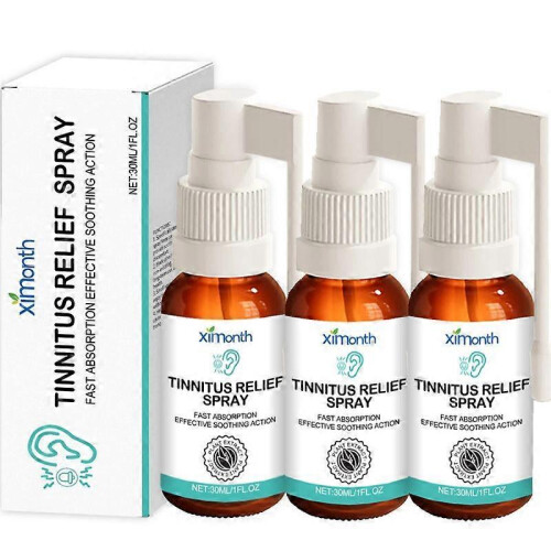 (3pcs) Tinnitus Spray Ear Ringing Relief Relieving Ear Drops Hearing 30ml
