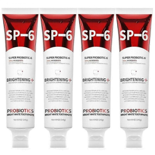 (4pcs)Sp-6 Probiotics Whitening Toothpaste Brightening Breath Removing Toothpaste