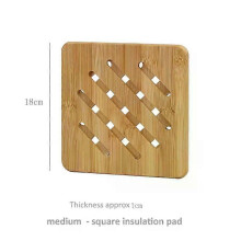 (Style D) Square/round For Hot Dishes/pot/bowl/teapot/hot Pot Holders Smooth Kitchen Bamboo Pot Mat Heat Insulation Dining Mat Hollow Pad