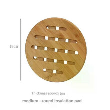 (Style C) Square/round For Hot Dishes/pot/bowl/teapot/hot Pot Holders Smooth Kitchen Bamboo Pot Mat Heat Insulation Dining Mat Hollow Pad