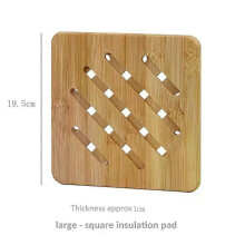 (Style F) Square/round For Hot Dishes/pot/bowl/teapot/hot Pot Holders Smooth Kitchen Bamboo Pot Mat Heat Insulation Dining Mat Hollow Pad