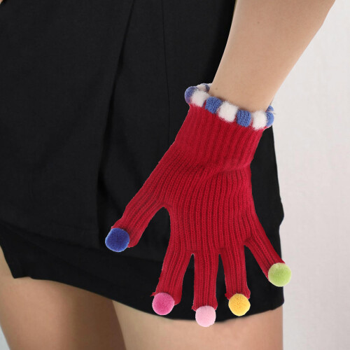 Multi Color Strickhandschuhe 1 Paar 8,3x4,5x0,8 Zoll 2