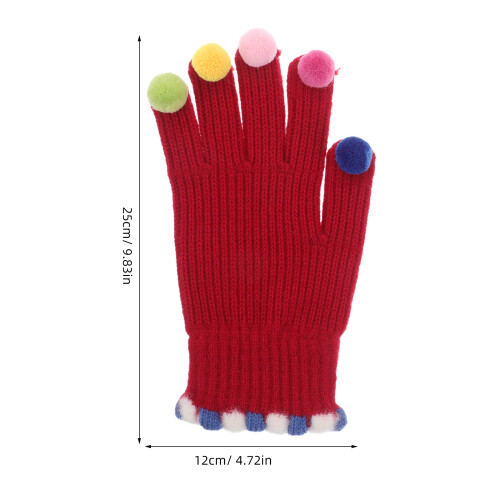 Multi Color Strickhandschuhe 1 Paar 8,3x4,5x0,8 Zoll 1
