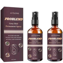 (2pcs) Permanent Spray For Gray Hair, Spray For Turning Gray Hair Into Black Hairs100Ml