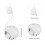 3Pièces Mèches Bougie En Durables Pour Lampe LED DIY 3