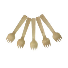 100Stk Holz Spork Besteck Party Zubehör Für Kuchen Dessert
