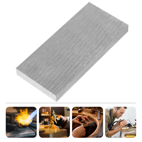 Solid Metal Flache Platte Silber 1 2