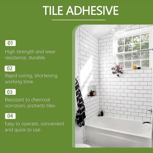 (2pcs) Tile Drum Repair Adhesive, Strong Adhesive Ceramic Tile Empty Drum Agent 2