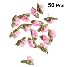 Pinkfarbene Rosenknospen Zum Aufnaehen Bänder Karten