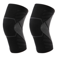 2 Stuks Gewatteerde Kniebandage Nylon Gekleurde Knieverband Voor
