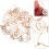 Valentinesdag Wijnglaslabel Markers Wit 26 Stks 6