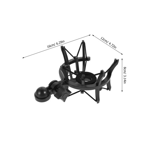Shock Mount Mic Live Broadcast Houders Metaal Zwart 2