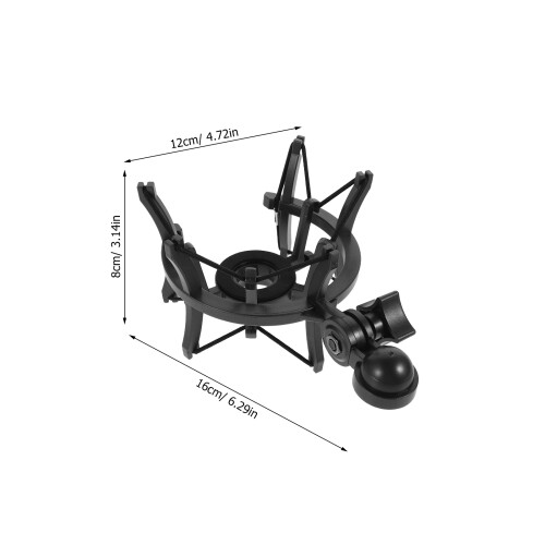 Shock Mount Mic Live Broadcast Houders Metaal Zwart 1