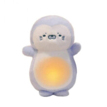 (Seal) Gentle Lighting Breathing Penguin Seal Plush Toys Soft Cozy Cartoon Animal Doll Cuddly Children Sleeping Companion Room Decor