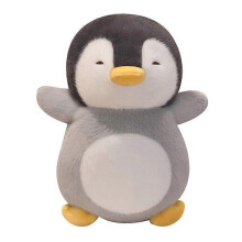 (Penguin) Gentle Lighting Breathing Penguin Seal Plush Toys Soft Cozy Cartoon Animal Doll Cuddly Children Sleeping Companion Room Decor