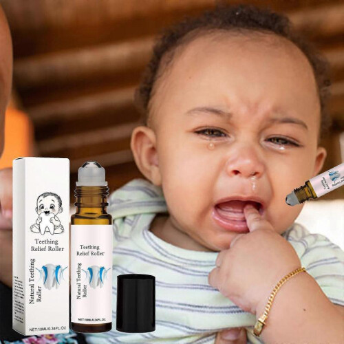 (3pcs)Teething RollerTeething Natural Roller Teething Roller Natural Oil Roller 10ml 1