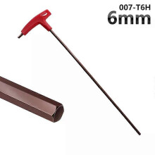 (6mm, 1pcs) Extra Long Type Hex Keys Set 3/4/5/6/8mm Allen Keys Hand Tool Hexagon Set T Handle Flat Wrench Repair Tools Keys For Repair Car