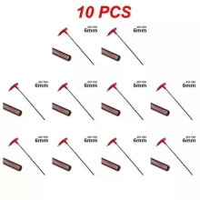 (6mm, 10pcs) Extra Long Type Hex Keys Set 3/4/5/6/8mm Allen Keys Hand Tool Hexagon Set T Handle Flat Wrench Repair Tools Keys For Repair Car