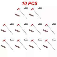 (4mm, 10pcs) Extra Long Type Hex Keys Set 3/4/5/6/8mm Allen Keys Hand Tool Hexagon Set T Handle Flat Wrench Repair Tools Keys For Repair Car
