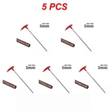 (5mm, 5pcs) Extra Long Type Hex Keys Set 3/4/5/6/8mm Allen Keys Hand Tool Hexagon Set T Handle Flat Wrench Repair Tools Keys For Repair Car