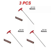 (4mm, 3pcs) Extra Long Type Hex Keys Set 3/4/5/6/8mm Allen Keys Hand Tool Hexagon Set T Handle Flat Wrench Repair Tools Keys For Repair Car