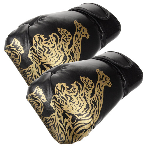 1 Paar Boxhandschuhe Für Sparring Rote Mit PU-Material