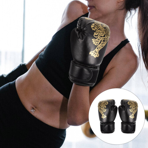 1 Paar Boxhandschuhe Für Sparring Rote Mit PU-Material 2